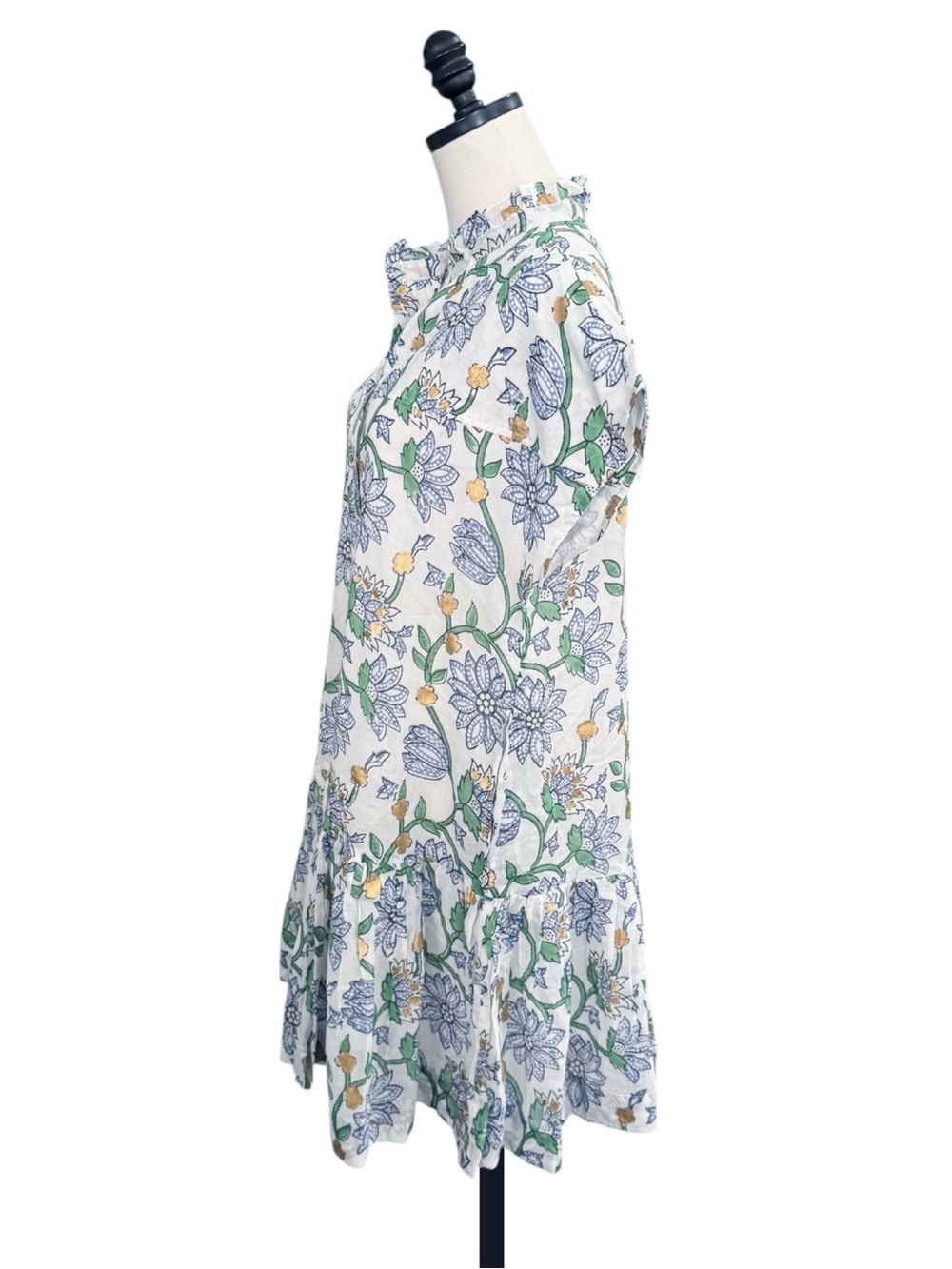 Oliphant Cap Sleeve Mini Dress in Presidio Blue | MEDIUM NWT - Picture 3 of 10